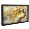 quadro pintura arvore da prosperidade preto reflexo