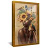 quadro beleza topical dourado reflexo