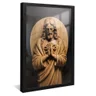 quadro jesus cristo em madeira preto reflexo