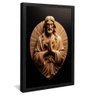 quadro escultura de jesus preto