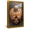 quadro cristo esculpido dourado reflexo