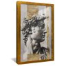 quadro david e ouro dourado reflexo