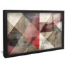quadro mosaico envelhecido preto reflexo