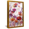 quadro pintura florais quentes dourado reflexo