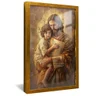 quadro jesus e jose dourado reflexo