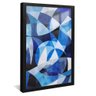 quadro padroes mosaico azul preto reflexo