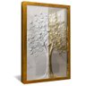 quadro arvore crescimento da prosperidade dourado reflexo