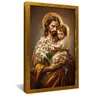 quadro sao jose e o menino jesus dourado