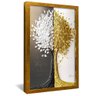 quadro plante riqueza dourado