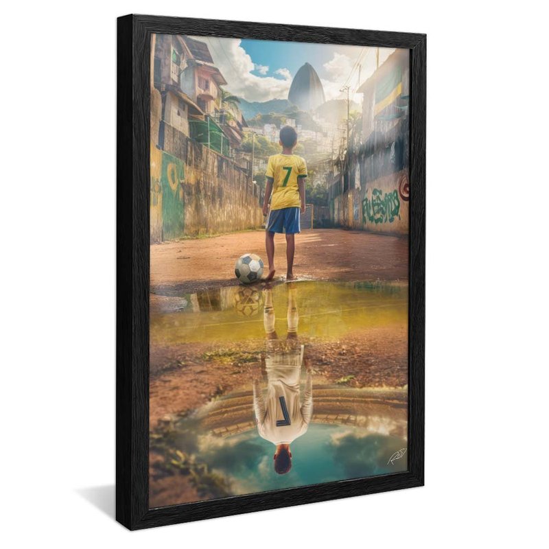 quadro da favela ao sucesso preto reflexo