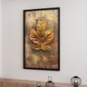 1 quadro maple leaf dourado