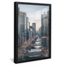 quadro metropolis moderna preto reflexo