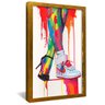 quadro street dance art dourado
