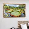 2 quadro lago de vitoria regias dourado