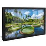quadro jardim vitoria regias preto reflexo