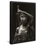 quadro deusa da justica preto