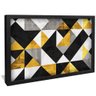 quadro mosaico horizontal luxo preto