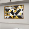 2 quadro mosaico horizontal luxo dourado