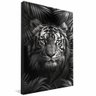 quadro tigre na selva preto e branco borda infinita