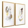 quadro duo sentimentos confusos dourado