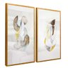 quadro duo sentimentos confusos dourado reflexo