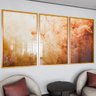 1 quadro trio incenso abstrato dourado