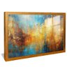 quadro pintura rustica e dourado dourado reflexo