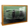quadro porsche 911 verde dourado reflexo