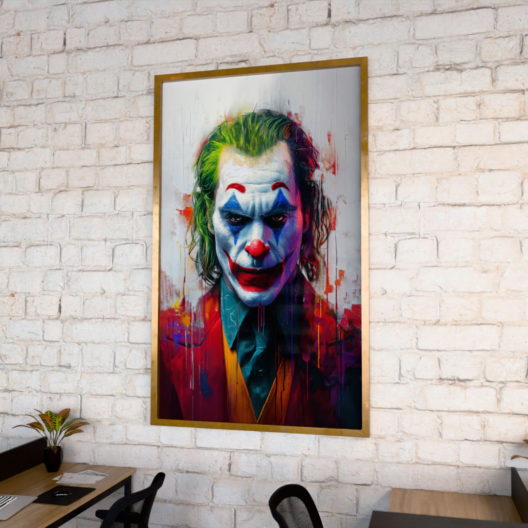 Quadro Decorativo Coringa de Joaquin Phoenix V1334 - Casa Linda Decorações