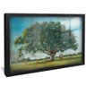 quadro pintura arvore e campo preto reflexo