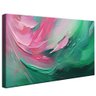 quadro pintura pasta verde rosa borda infinita
