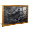 quadro pintura pasta preto dourado reflexo