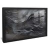 quadro pintura pasta preto preto reflexo