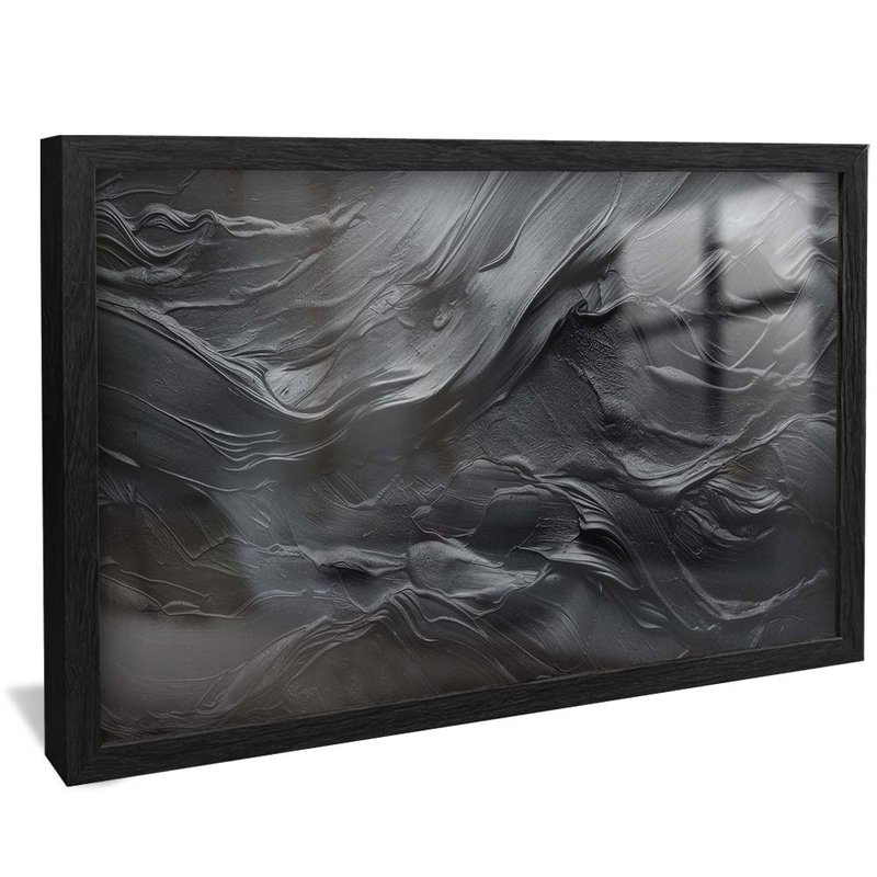 quadro pintura pasta preto preto reflexo