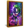 quadro batman e coringa dourado