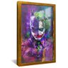 quadro batman e coringa dourado reflexo