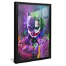 quadro batman e coringa preto reflexo
