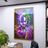 1 quadro batman e coringa dourado