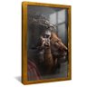 quadro cristo leao dourado reflexo
