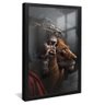 quadro cristo leao preto reflexo