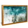 quadro pintura mural azul dourado