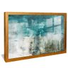 quadro pintura mural azul dourado reflexo