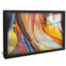 quadro pintura tons quentes preto reflexo