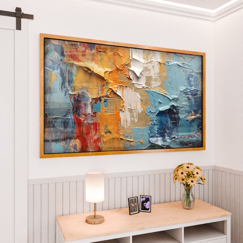 1 quadro verao em pasto dourado