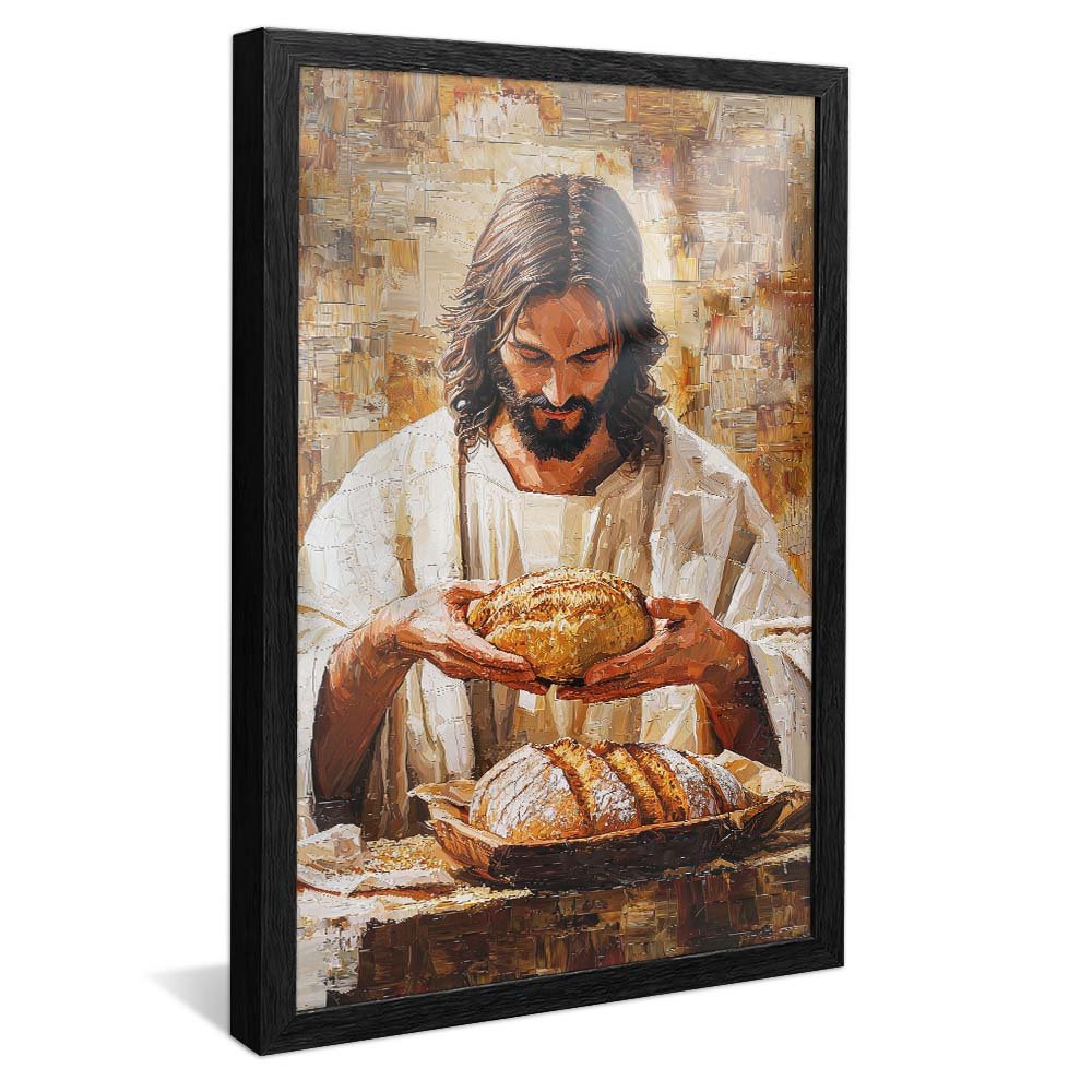 Quadro Decorativo Jesus Partindo o Pão V2016