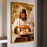 2 quadro jesus partindo pao dourado