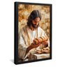 quadro jesus abencoa o pao preto