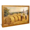 quadro american farm dourado reflexo