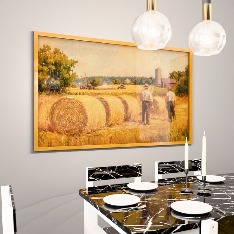 2 quadro american farm dourado