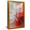 quadro flor e sangue dourado reflexo